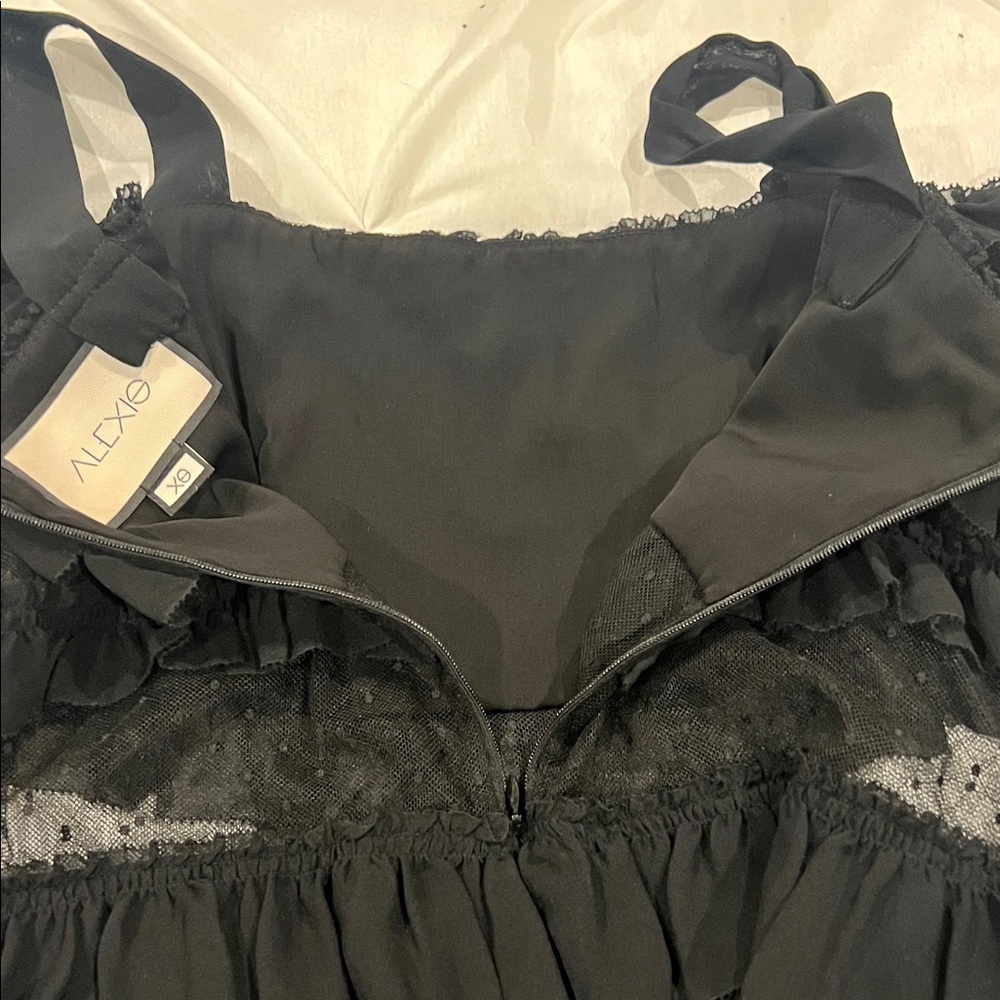 ALEXIS Elegant Black Ruffled Women's Top Size XS - Picture 7 of 13
